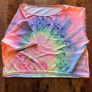 Blackmilk Clothing Hyper Fox Crop Tee